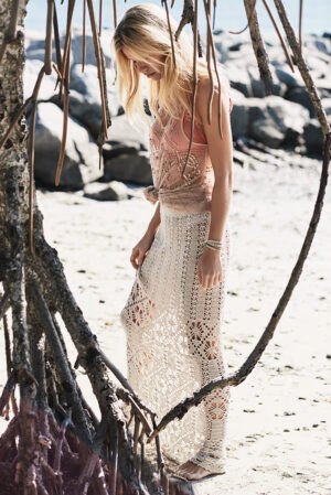 Long Crochet Skirt