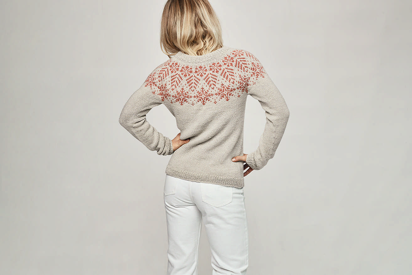 Tiril Eckhoff for Sandnes Garn: Snow Crystal Sweater + Cardigan Patterns - Image 6