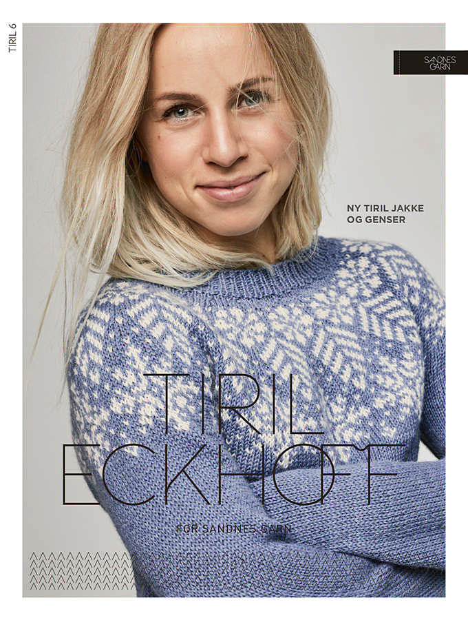 Tiril Eckhoff for Sandnes Garn: Snow Crystal Sweater + Cardigan Patterns
