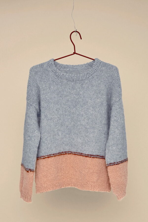 Tiril Block Cardigan with Stripes - Image 6