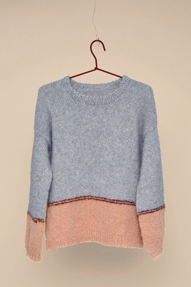 Tiril Block Cardigan with Stripes - Image 6