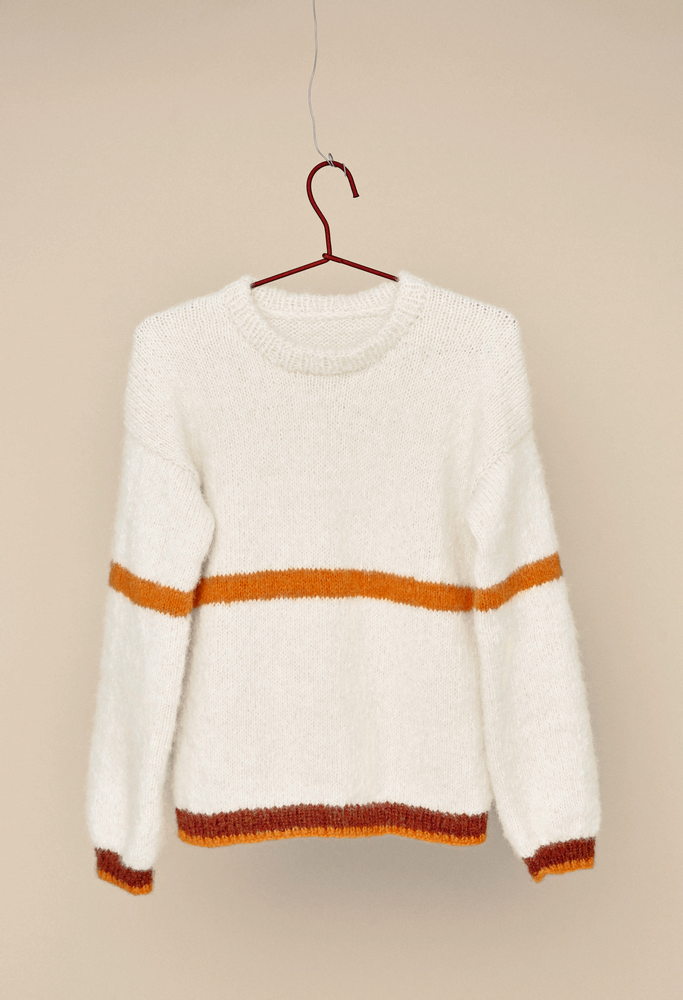 Tiril Block Cardigan with Stripes - Image 7