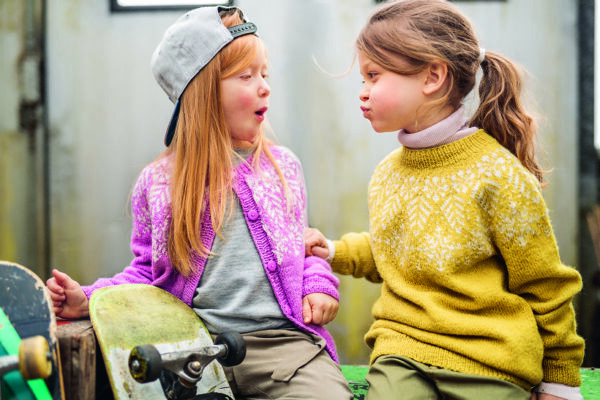 Tiril Eckhoff for Sandnes Garn: Kid's Snow Crystal Sweater + Cardigan Patterns - Image 13