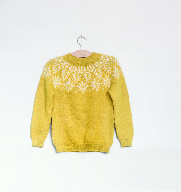 Tiril Eckhoff for Sandnes Garn: Kid's Snow Crystal Sweater + Cardigan Patterns - Image 7