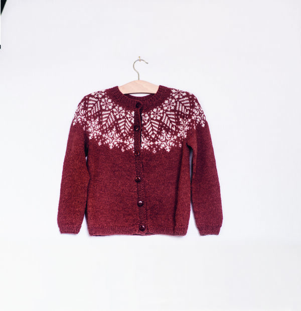 Tiril Eckhoff for Sandnes Garn: Kid's Snow Crystal Sweater + Cardigan Patterns - Image 6