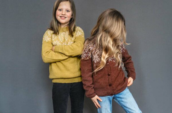Tiril Eckhoff for Sandnes Garn: Kid's Snow Crystal Sweater + Cardigan Patterns - Image 2
