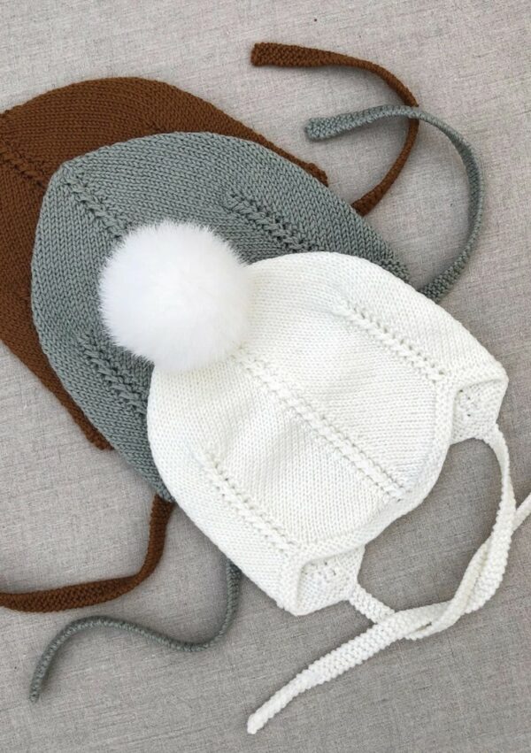KongleBySigrun Heart Baby Set: Hat, Cardigan + Pants - Image 3