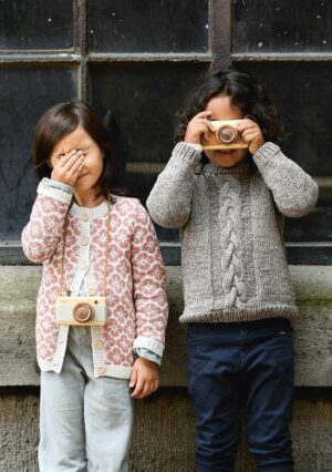 Sandnes Garn Kids: Fresko + Flower Cardigan FREE PATTERNS
