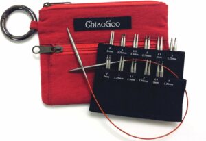 ChiaoGoo Twist Shorties Interchangeable Red Case