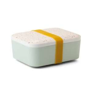 Melamine Bento/Lunch Box - Terrazzo/Mint/Ochre