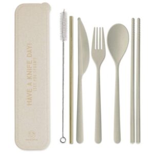 Portable Flatware Set - "Have A Knife Day! (See You Spoon!)