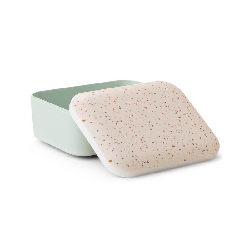 Melamine Bento/Lunch Box - Terrazzo/Mint/Ochre - Image 2