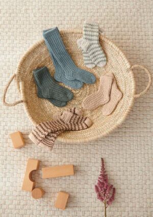 PAUL'S PURL RIB SOCKS