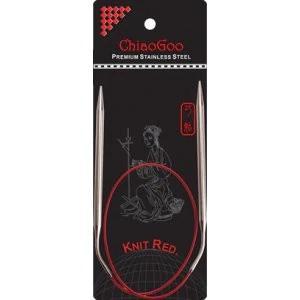 ChiaoGoo Knit Red Fixed Steel 12 "Circulars