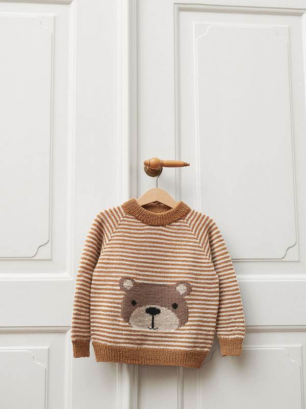 Stripe Sweater w/Teddy (2201) - Image 3