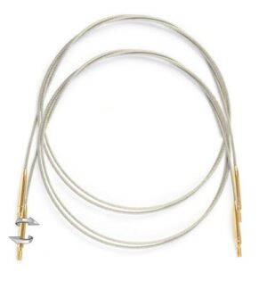 Lantern Moon Swivel Cords (2pcs) - Stainless Steel W/Gold Plated Connectors
