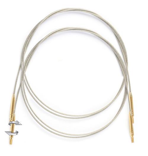 Lantern Moon Swivel Cords (2pcs) - Stainless Steel W/Gold Plated Connectors