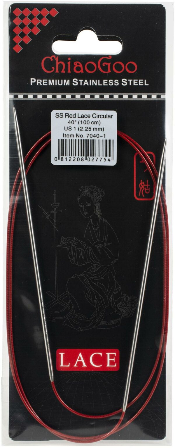 ChiaoGoo Red Lace Fixed Steel 32" Circular
