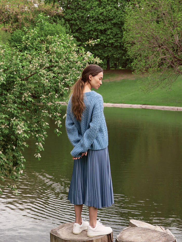 BONNIE CABLE SWEATER- 2210 - Image 3