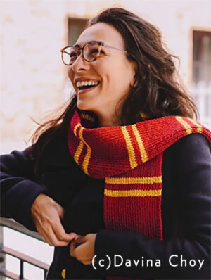 FREE PATTERN College Stripe Scarf in SMART
