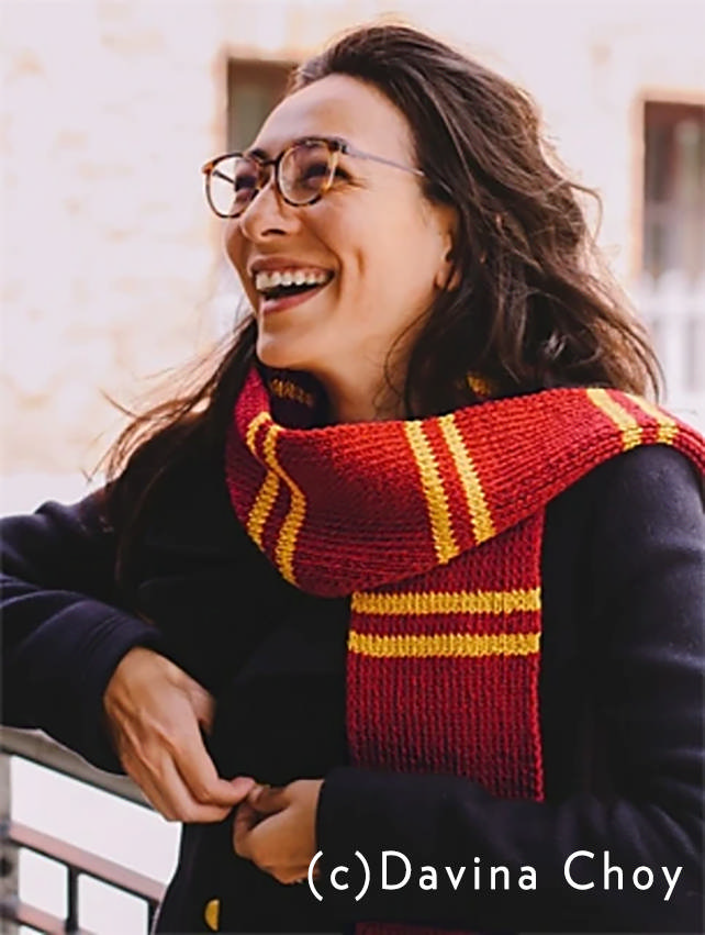 FREE PATTERN College Stripe Scarf in SMART