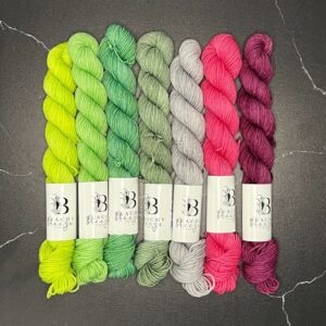 Beachy Breeze Fibers Mini Sock Set Merry Grinchmas Collection