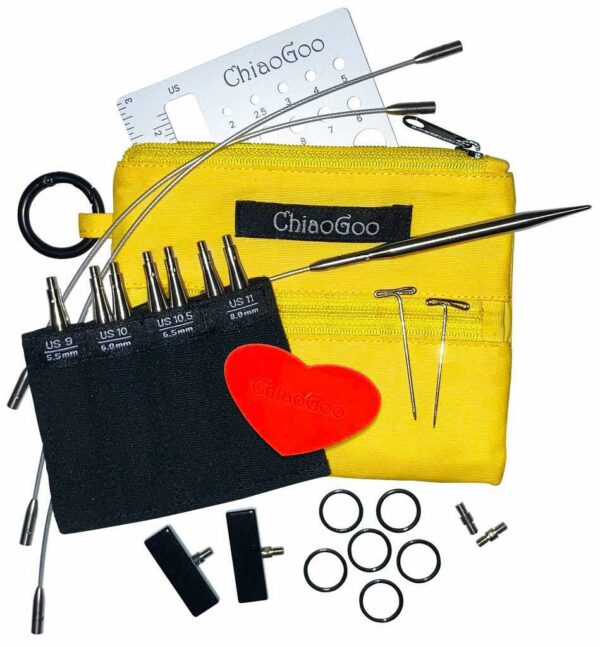 ChiaoGoo TWIST Shorties Interchangeable Yellow Case