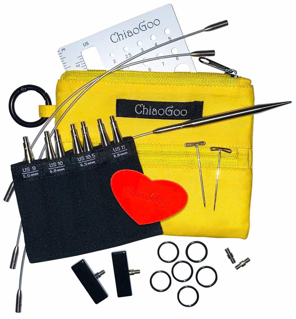 ChiaoGoo TWIST Shorties Interchangeable Yellow Case