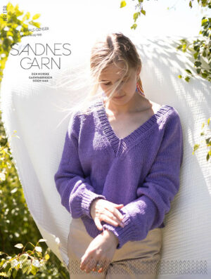 Sandnes Garn Viola V-Neck Sweater Bottom Up [Kit includes FREE Pattern]
