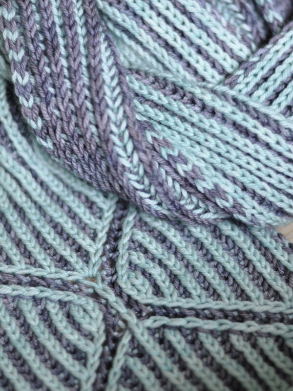 Brioche Basix: Scarf by Susanne Sommer in Malabrigo Rios - Image 3