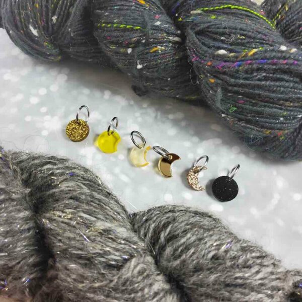 Katrinkles Eclipse Moon Stitch Marker Set