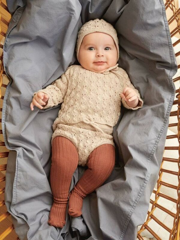 LILJA BONNET, CARDIGAN, DIAPER PANTS & TIGHTS - Image 2
